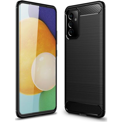 Mobigear Brushed Slim Coque Samsung Galaxy A82 5G Coque arrière en TPU Souple - Noir