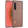 Mobigear Croco OPPO Find X2 Pro Plastique rigide Coque arrière - Marron