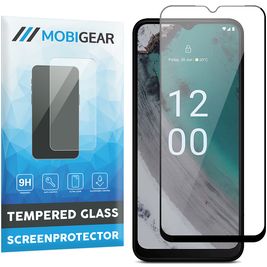 Mobigear Premium Nokia C32 Verre trempé Protection d'écran - Compatible Coque - Noir
