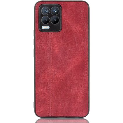 Mobigear Stitch Coque Realme 8 Pro Coque arrière - Rouge