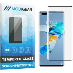 Mobigear Curved Huawei Mate 40 Pro Verre trempé Protection d'écran - Compatible Coque - Noir