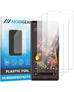 Mobigear Google Pixel 6a Protection d'écran Film - Compatible coque (Lot de 3)