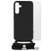 Mobilize Lanyard Gelly Samsung Galaxy S24 Plus Coque avec cordon en TPU Souple - Noir
