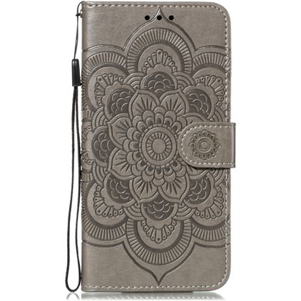 Mobigear Mandala iPhone 11 Étui Portefeuille - Gris