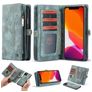 Caseme 008 Housse iPhone 11 Pro Max Etui avec Coque Détachable Porte-Monnaie - Bleu