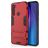 Mobigear Armor Stand Coque Xiaomi Redmi Note 8T Coque arrière Rigide Anti-Chocs avec Support Amovible - Rouge