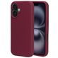 Mobiparts Coque iPhone 16 Coque arrière en Silicone - Plum Red