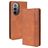 Mobigear Sensation Housse Motorola Edge X30 Etui Porte-Monnaie - Cognac