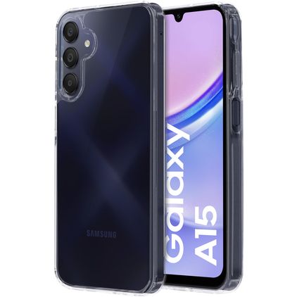 Mobiparts Classic Transparent Samsung Galaxy A15 Plastique rigide Coque arrière - Transparent