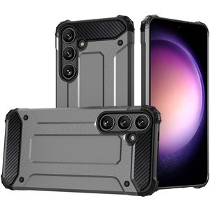 Mobigear Outdoor Coque Samsung Galaxy S24 Plus Coque arrière Rigide Anti-Chocs - Gris