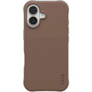 CARE by PanzerGlass Fashionable Coque iPhone 17 MagSafe Coque arrière en Silicone - Espresso