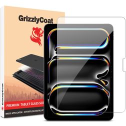 GrizzlyCoat Magic Applicator iPad 11 (2025) Verre trempé Protection d'écran - Compatible coque + Cadre de pose