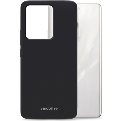 Mobilize Rubber Gelly Coque Realme 15 Pro Coque arrière en TPU Souple - Noir