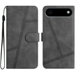 Mobigear Stitch iPhone Air Étui Portefeuille - Gris