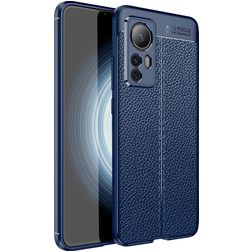Mobigear Luxury Coque Xiaomi 12T Coque arrière en TPU Souple - Bleu