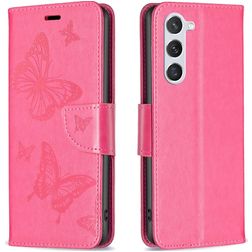 Mobigear Butterfly Housse Samsung Galaxy S24 Etui Porte-Monnaie - Rouge