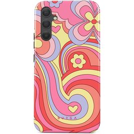 Burga Tough Coque Samsung Galaxy A34 Coque arrière Rigide Anti-Chocs - Roller Disco