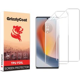 GrizzlyCoat Motorola Edge 50 Fusion Hydrogel TPU Protection d'écran - Compatible Coque (Lot de 2)