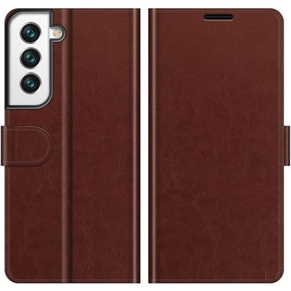 Mobigear Wallet Housse Samsung Galaxy S22 Etui Porte-Monnaie - Marron