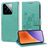 Mobigear Flowers Xiaomi 15 Étui Portefeuille - Vert