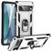 Mobigear Armor Ring Coque Google Pixel 7 Coque arrière Rigide Anti-Chocs avec Anneau-Support - Argent