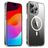 Valenta Trend iPhone 15 Pro MagSafe Plastique rigide Coque arrière - Transparent / Blanc