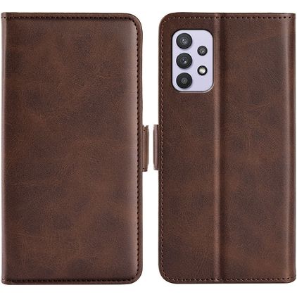 Mobigear Slim Magnet Housse Samsung Galaxy A53 Etui Porte-Monnaie - Marron