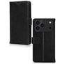 Mobilize Wallet Housse iPhone 17 Pro Etui en Cuir Véritable Porte-Monnaie - Noir