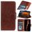 Mobigear Classy Housse Motorola Moto E22 Etui Porte-Monnaie - Marron