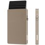 Valenta Cardprotector - Porte Cartes en en Aluminium - 7 Cartes - Compatible MagSafe - Or