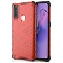 Mobigear Honeycomb Coque OPPO A31 Coque arrière Rigide Anti-Chocs - Rouge