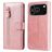 Mobigear Zipper Housse iPhone 17 Pro Etui Porte-Monnaie - Rose doré