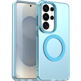 Mobigear Shockproof Coque Samsung Galaxy S26 Ultra MagSafe Coque arrière Rigide - Bleu