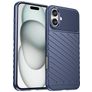Mobigear Groove Coque iPhone 16 Plus Coque arrière en TPU Souple - Bleu