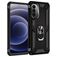 Mobigear Armor Ring Motorola Moto G82 Plastique rigide Coque arrière Antichoc avec bague de maintien - Noir
