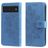 Mobigear Flowers Housse Google Pixel 6 Etui Porte-Monnaie - Bleu