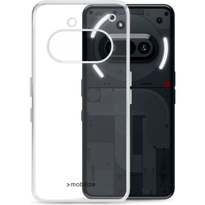 Mobilize Gelly Transparent Nothing Phone (3a) TPU souple Coque arrière - Transparent