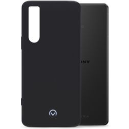 Mobilize Rubber Gelly Coque Sony Xperia 5 IV Coque arrière en TPU Souple - Matt Black