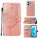 Mobigear Butterfly Housse Realme 9 Pro Plus Etui Porte-Monnaie - Rose doré