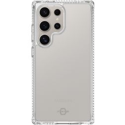 ITSKINS Level 2 SpectrumClear R Coque Transparente Samsung Galaxy S25 Ultra Coque arrière en TPU Souple Anti-Chocs - Transparent