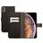 Mobiparts Saffiano Wallet Housse iPhone XS Max Etui Porte-Monnaie - Noir