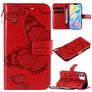 Mobigear Butterfly Housse iPhone 12 Mini Etui Porte-Monnaie - Rouge