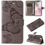 Mobigear Butterfly Housse iPhone 16e Etui Porte-Monnaie - Gris