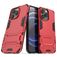 Mobigear Armor Stand Coque iPhone 13 Pro Coque arrière Rigide Anti-Chocs avec Support Amovible - Rouge