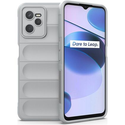 Mobigear Bumpy Coque Realme C35 Coque arrière en TPU Souple - Gris
