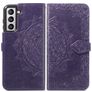 Mobigear Mandala Housse Samsung Galaxy S21 FE Etui Porte-Monnaie - Violet