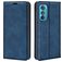 Mobigear Retro Slim Motorola Edge 30 Étui Portefeuille - Bleu foncé