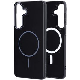 Mobiparts Slim Line Coque Samsung Galaxy S26 Plus MagSafe Coque arrière Rigide - Onyx Black