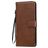 Mobigear Premium Housse LG V60 ThinQ Etui Porte-Monnaie - Marron