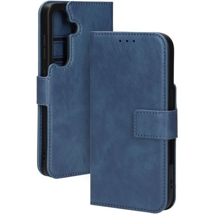 Mobiparts Classic Wallet Housse Samsung Galaxy S25 MagSafe Etui - Steel Blue
